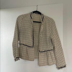 Women's Cream Tweed Jacket